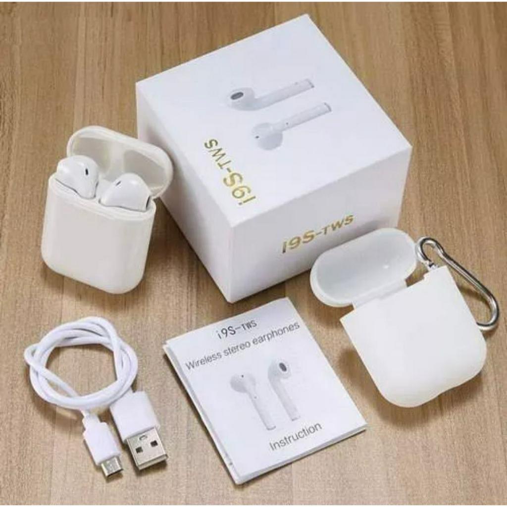 i9s Tws / Headset Bluetooth Earphone i9S Bluetooth BT i9 S Mini Wireless Stereo Audio Music Box Original import premium quality i 9s PROMO SEN