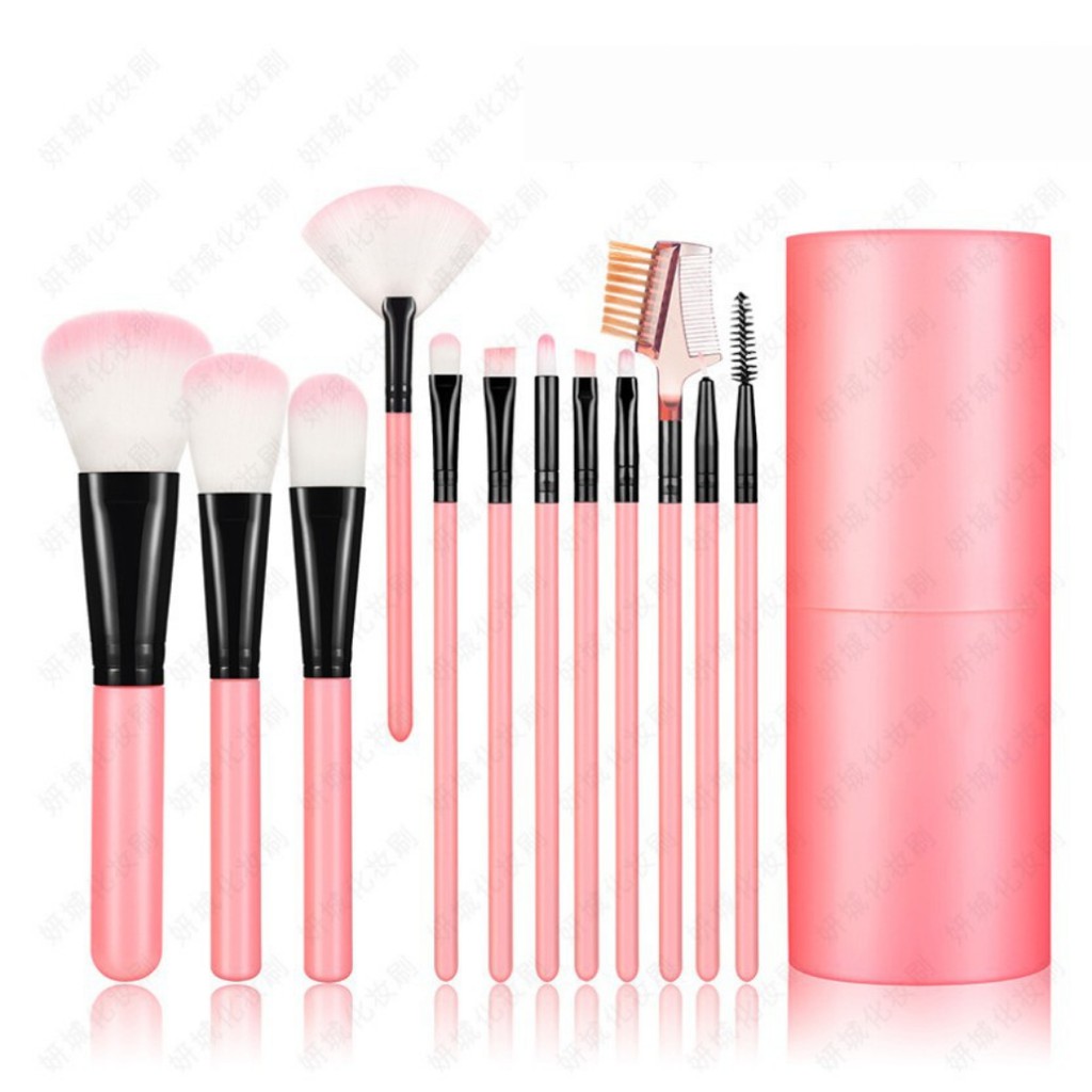 ALAT MAKE UP 12 KUAS / PREMIUM MAKE UP TOOLS / BRUSH KOSMETIK / BRUSH MAKE UP SET / SET KUAS MAKEUP