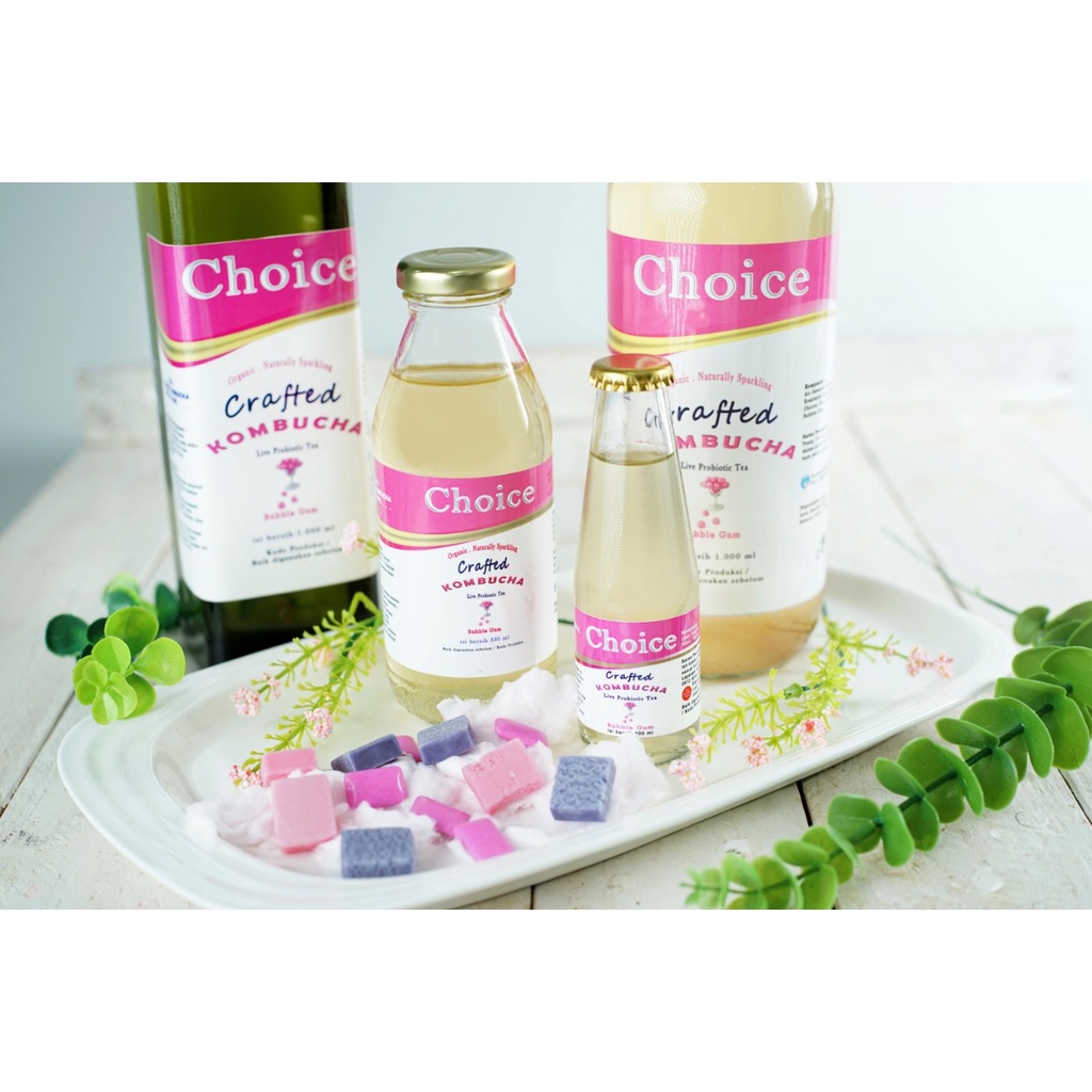 

Kombucha Tea / Teh Kombucha 1 L Bubble Gum / Beet & Butterfly Pea Bunga Telang / Cranberry / Green Tea / Soursop Sirsak