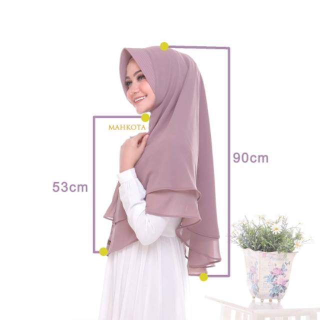 Khimar cerruti / cerruti 2 layer