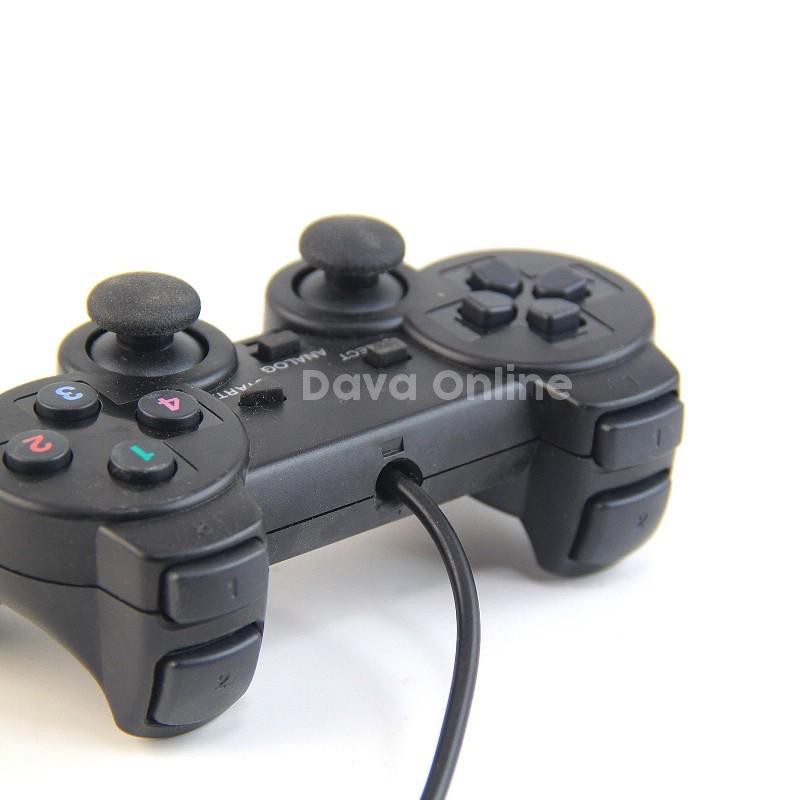 GAME PAD SINGLE GETAR HITAM R-ONE MURAH-STICK/JOYSTICK PS-LAPTOP-HP-PC MURAH HQ DAN AWET - TEKNO KITA