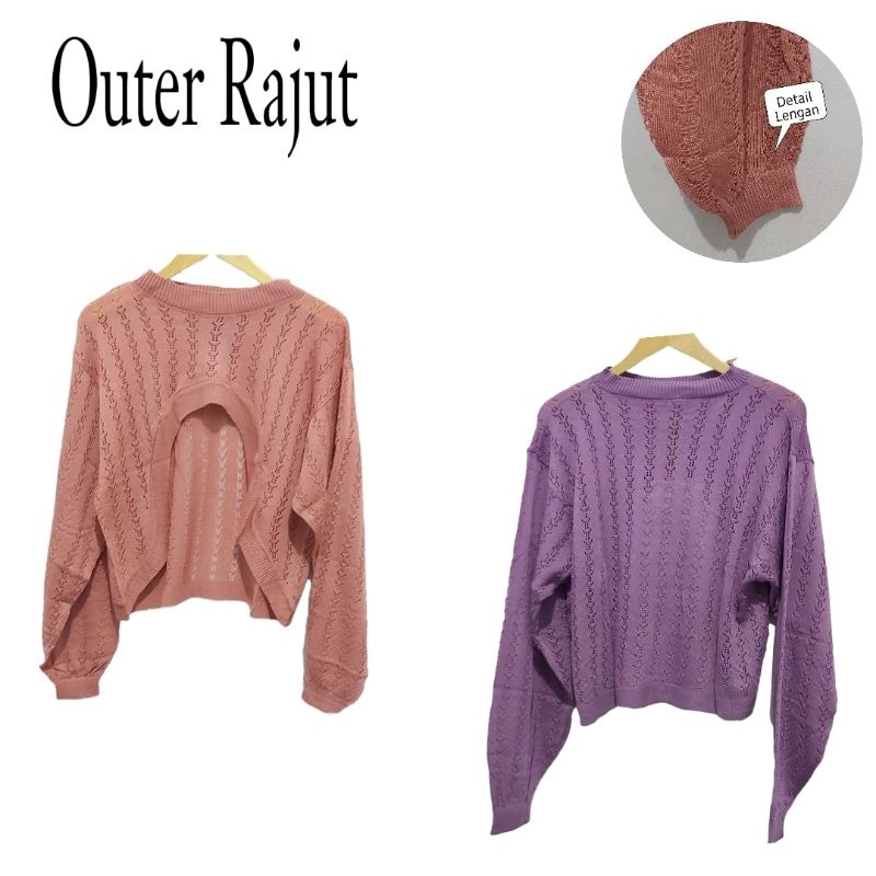 Switer Rajut Wanita Oversize Outer Cardigan Wanita