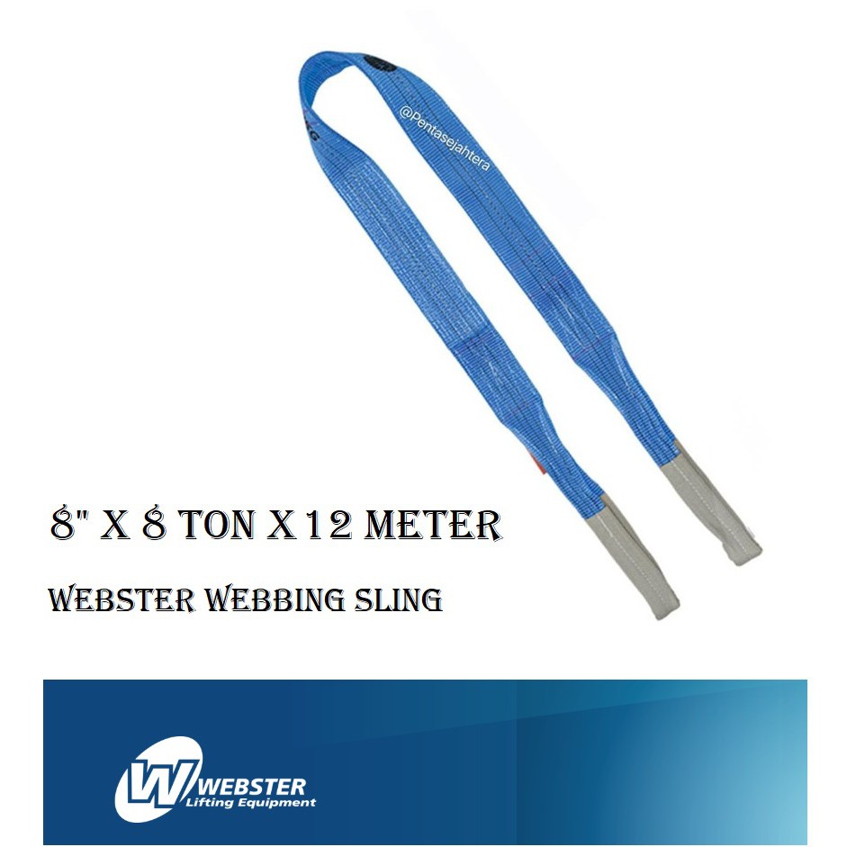 

Webster Webbing Sling 8" x 8 ton x 12 meter