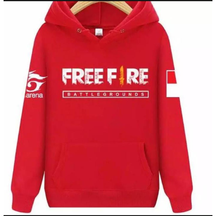 Bisa Cod Switer hoodie jaket FREE Fire / sweater FF Pleac Tebal