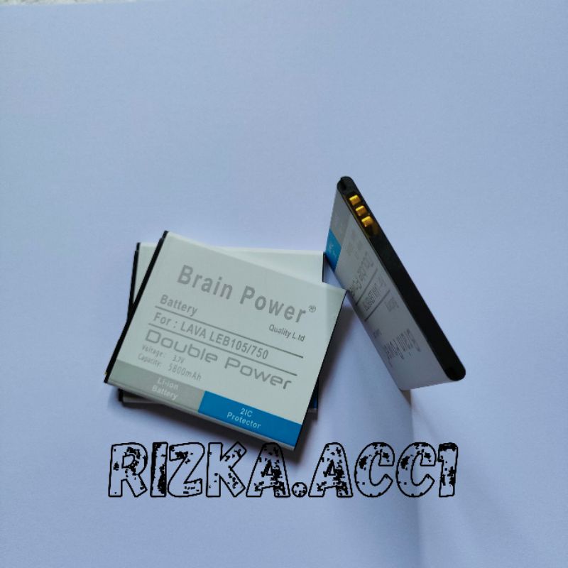 Baterai Lava Iris LEB105 / Iris 750 758 LEB-105 Brain Power Battery Batrai Batre Hp