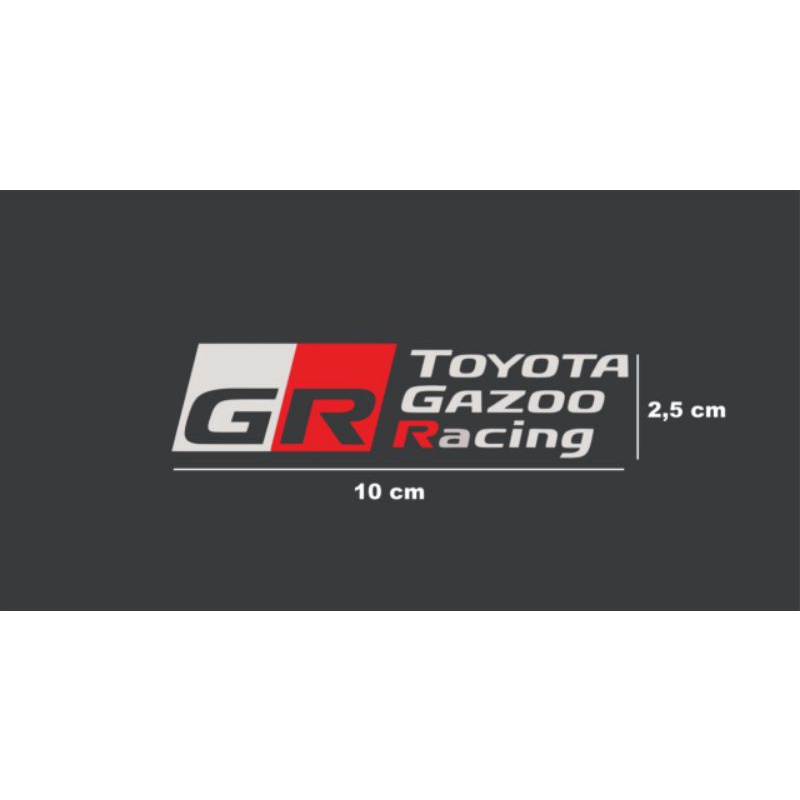 stiker mobil GR Toyota gazo racing