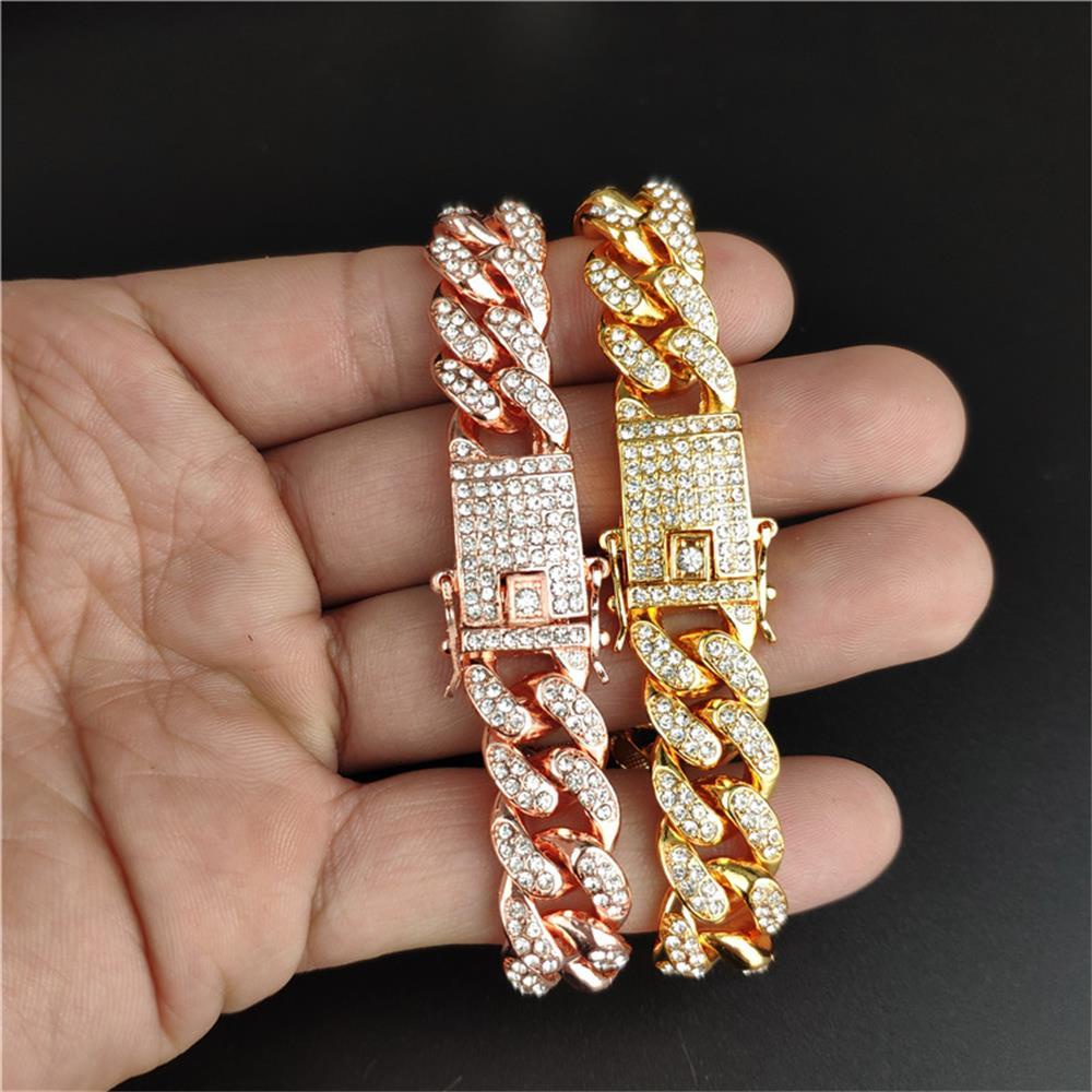 Wonder Bracelet Lebar 12mm Mewah Shiny Fashion Bracelet Hip Hop