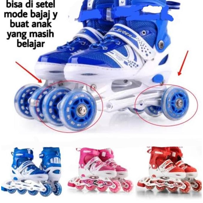 Sepatu Roda Anak Power Inline Skate / Power Roller Skate POWER SUPERB
