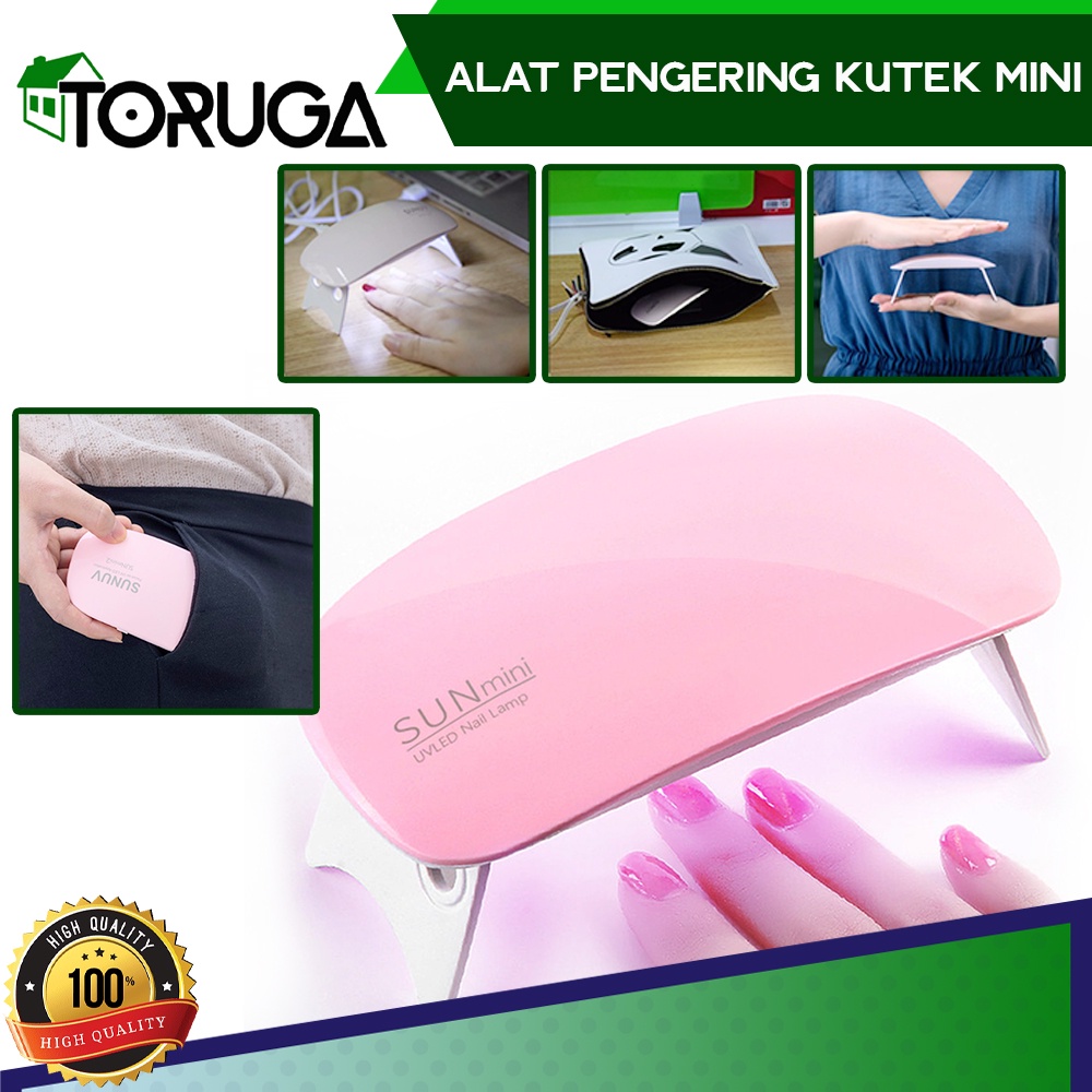 UV LED NAIL DRYER MINI LAMP Portabel MESIN PENGERING KUTEK KUKU GEL MANICURE