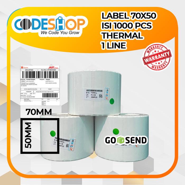 

KERTAS STIKER UKURAN 70 X 50 THERMAL - KERTAS LABEL 70X50
