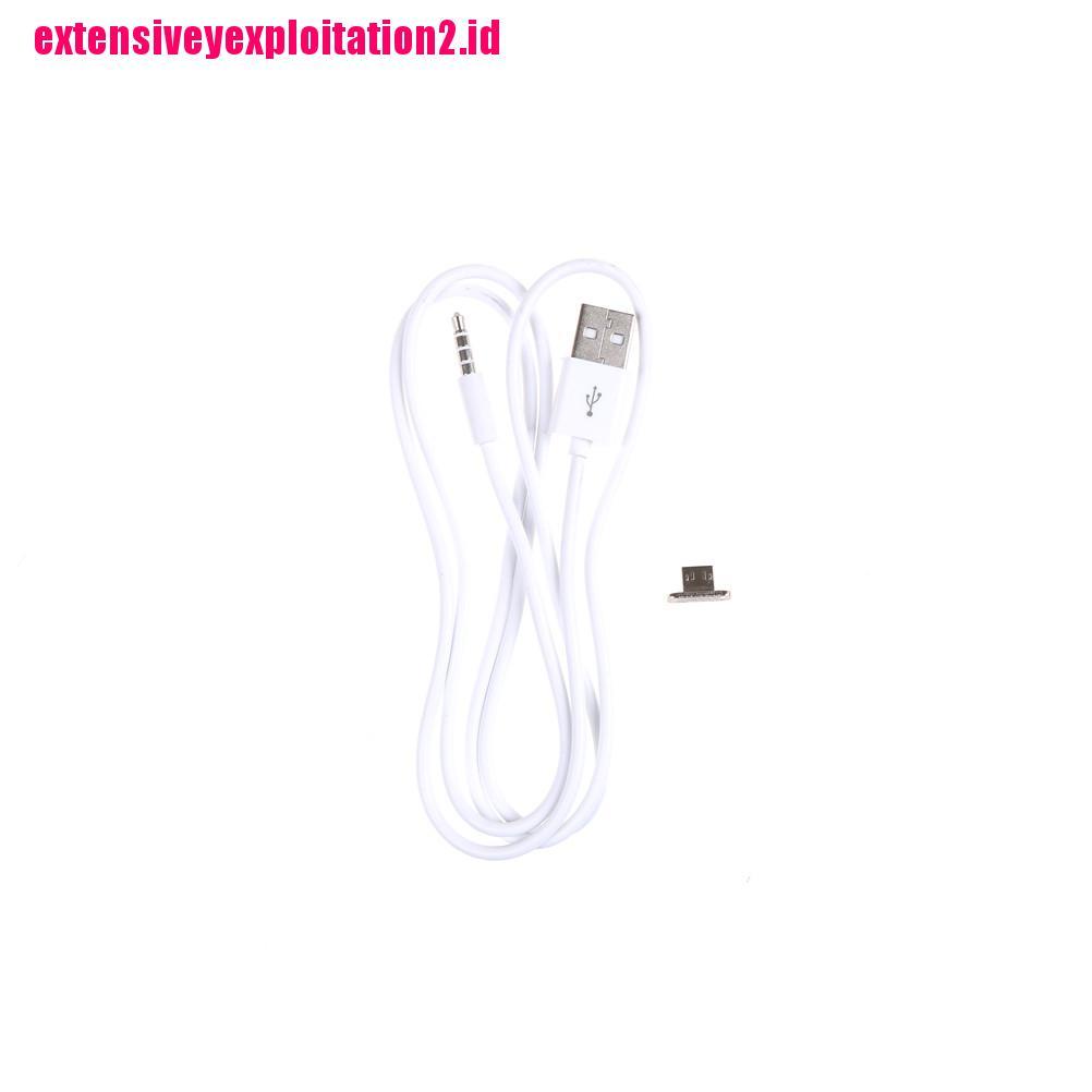 &lt; E2id &amp; &gt; Kabel AUX Audio 3.5mm Ke USB 2.0 Male Panjang 3.3FT Untuk MP3 Player
