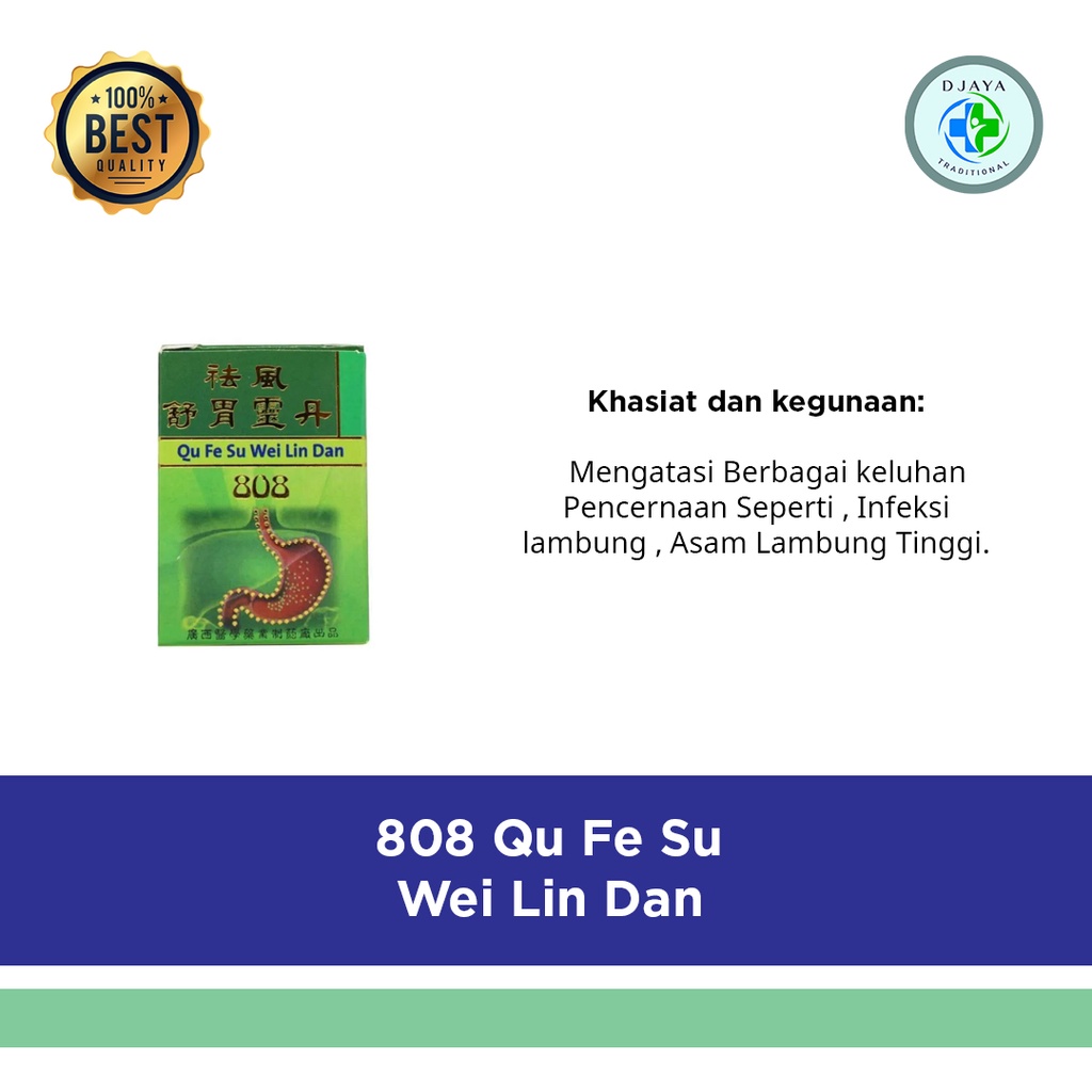 808 Qu Fe Su Wei Lin Dan - Obat Maag dan Asam Lambung