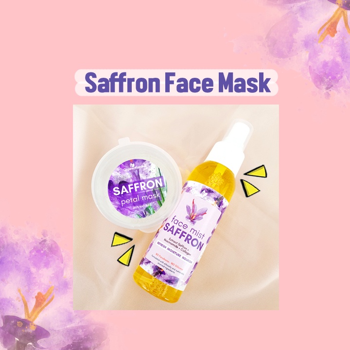 MASKER WAJAH SAFFRON BIKIN GLOWING BY ORGANIC KUMIKO RACUN TIKTOK
