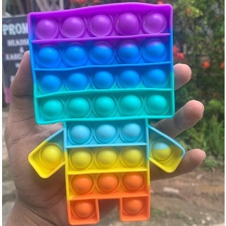 POP IT JUMBO VIRAL RAINBOW WARNA WARNI MAINAN ANAK TIKTOK-ROBOT