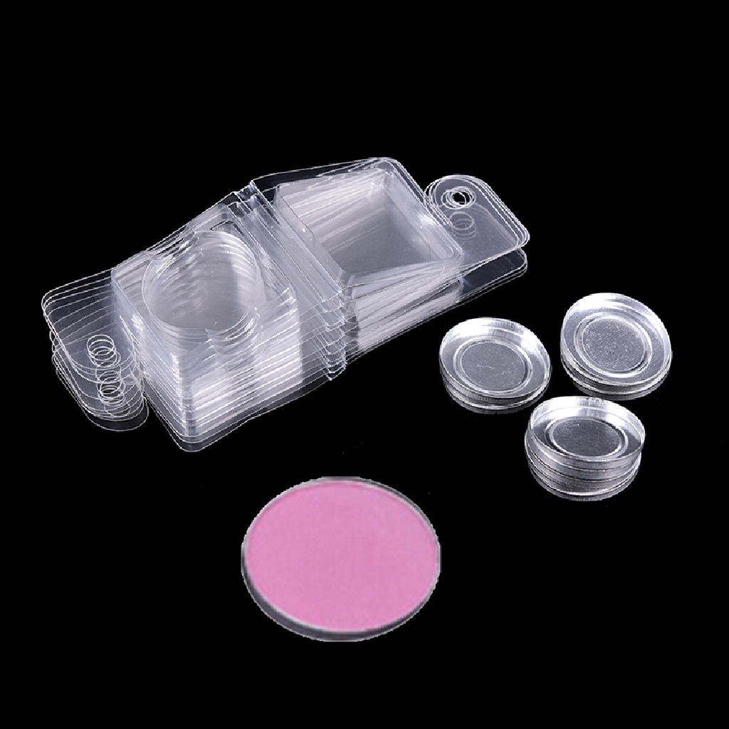 NewBaby 10 Set Empty Eyeshadow Palette Grade Plastic Pans DIY With 26.5 Aluminium Cases ID