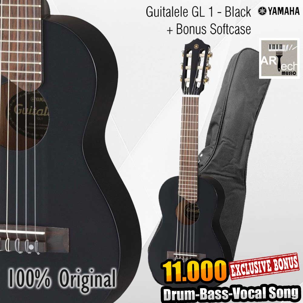 Mini Gitar GL1 Black / GL-1 / Guitalele / Guitar Original Yamaha