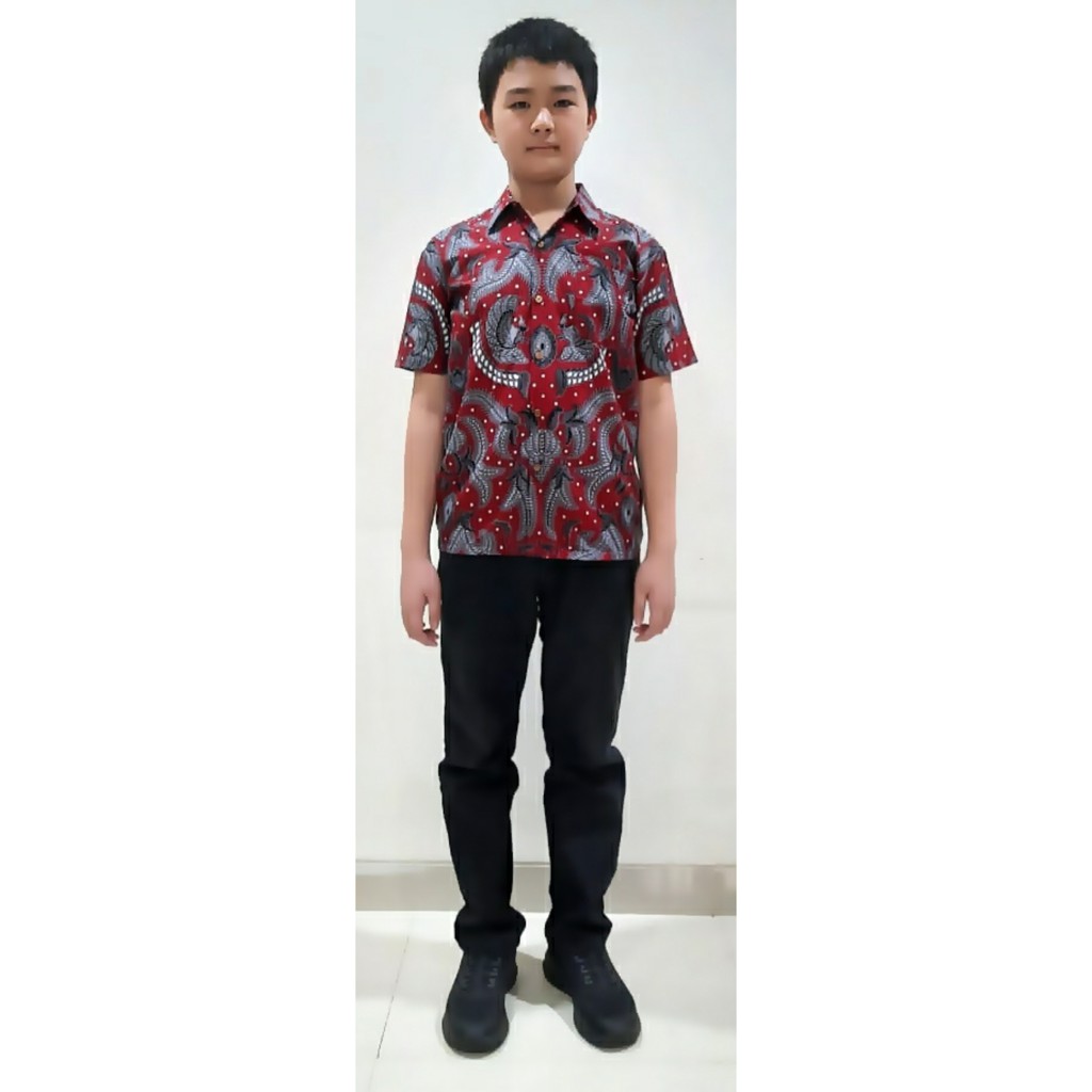 Batik couple modern keluarga anak jumbo terbaru 2022 brokat kopel cople kople sarimbit divania merah