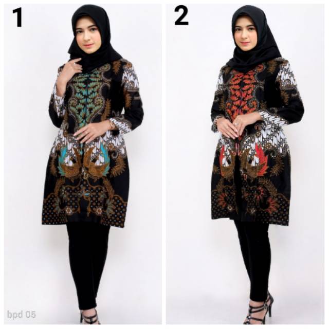 TUNIK BATIK MURAI FLORAL PARANG KLASIK BPD 05 CANTIK MODIS SIZE UKURAN M L XL XXL