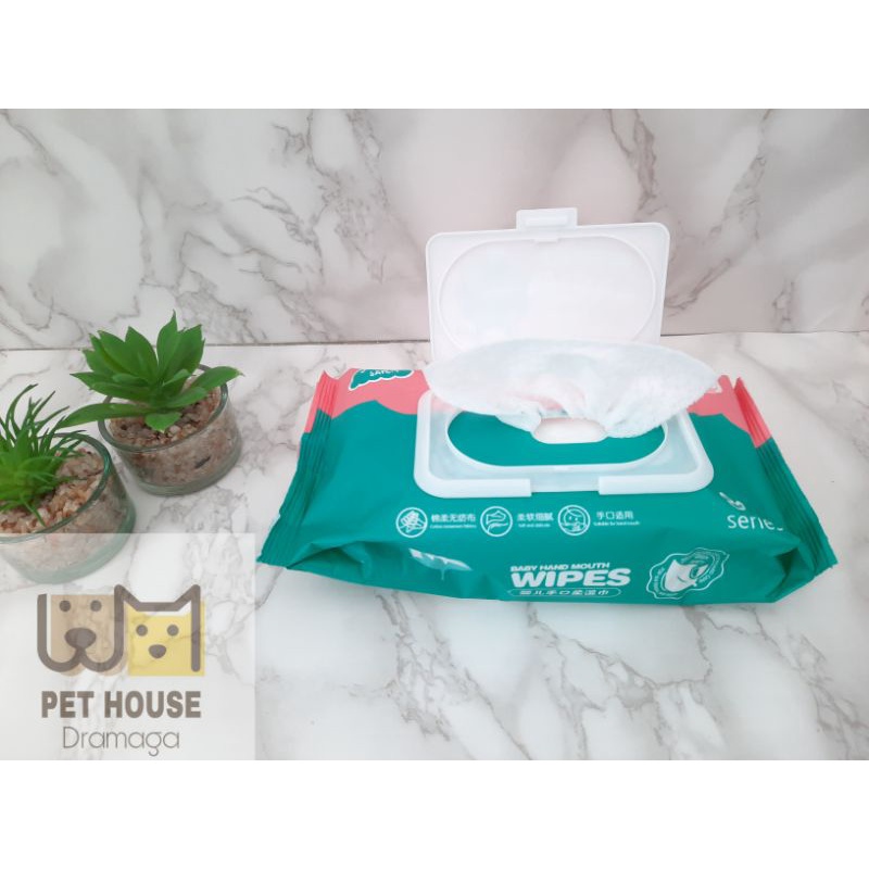 Tisu Basah Hewan Kucing Kelinci | Pet Wipes | baby wipes | Tisu Grooming