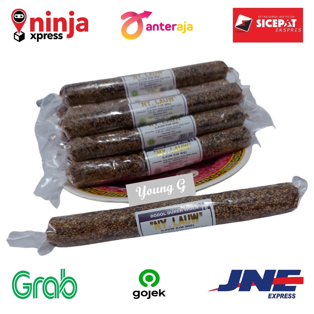 

Dodol Betawi Duren Wijen Asli Merk NY. LAUW -Halal- Jenang Tradisional