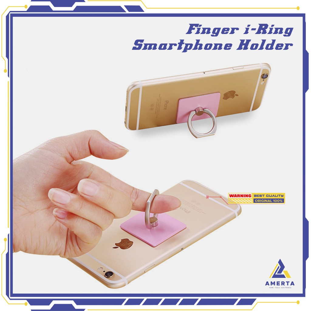 Finger iRing Smartphone Holder - White