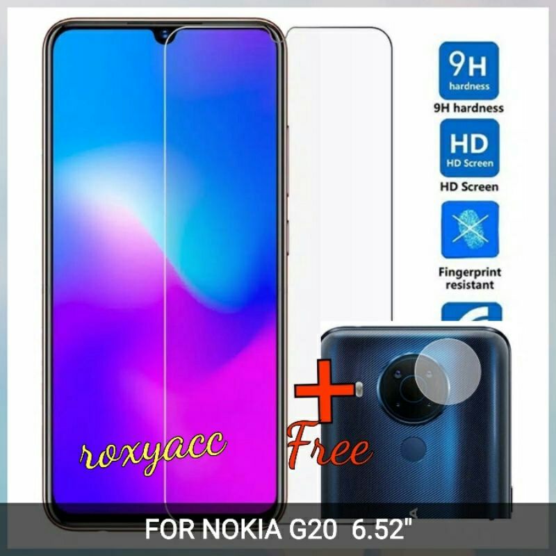NOKIA G20 TEMPERED GLASS BENING + ANTI GORES KAMERA