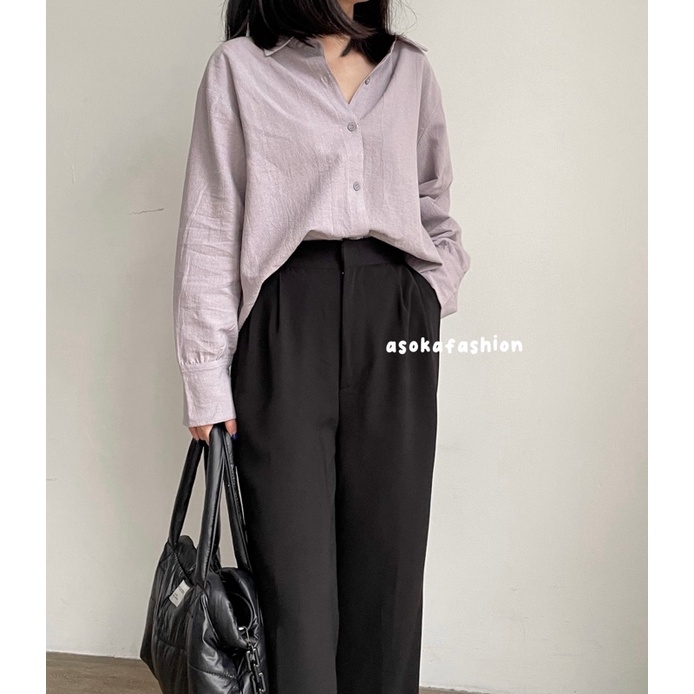 ASOKA Alea Pants 997 - Loose Pants Trouser - Celana Kulot - Celana Kantor Wanita