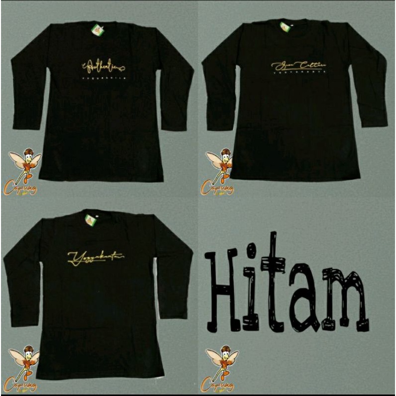 Kaos jogja bahan KATUN murah kaosjogja lengan panjang
