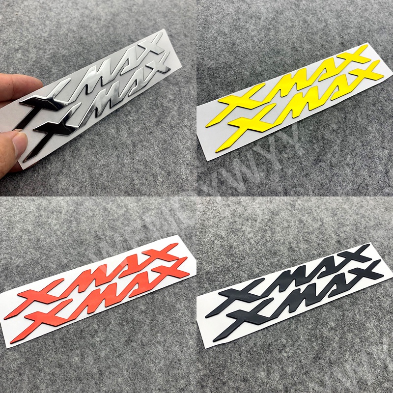 2pcs Stiker Emblem Badge Huruf 3D Untuk Dekorasi Motor YAMAHA XMAX 300 250 400 125