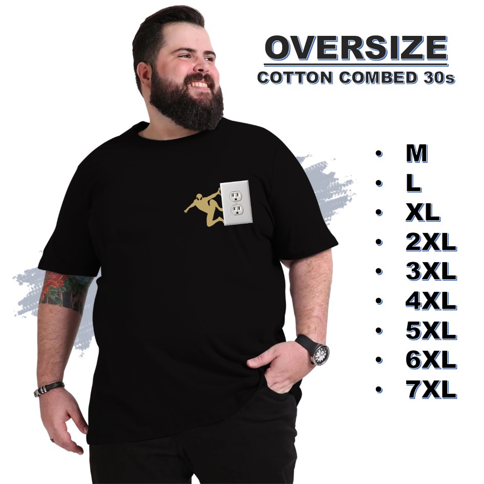 Kaos oversize distro pria cowok ukuran xxl xxxl klambi bigsize kekinian terbaru murah bahan adem 30s