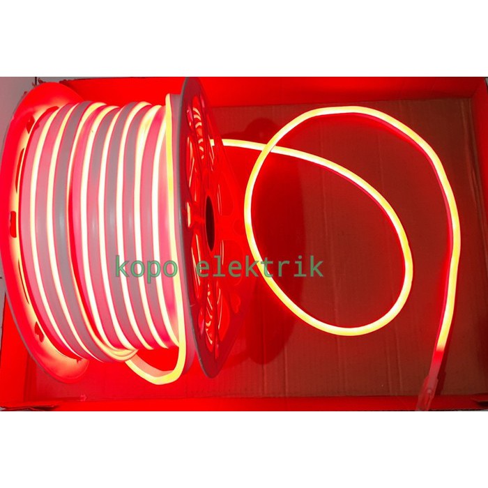 Lampu Strip LED Flexible 10 Meter + Soket / Lampu Neon Flex