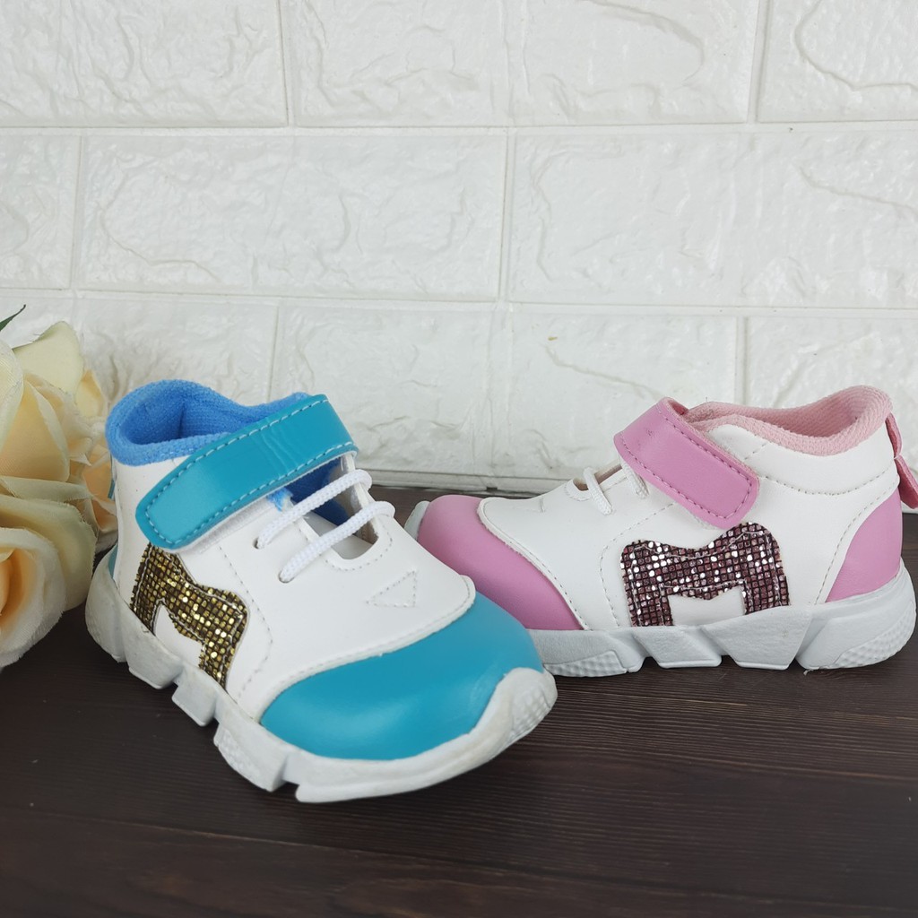 [TAMAN SEPATUKU] SEPATU TRENDY MURAH SNEAKER M TOSCA DAN PINK ANAK USIA 1-3 TAHUN FAX13