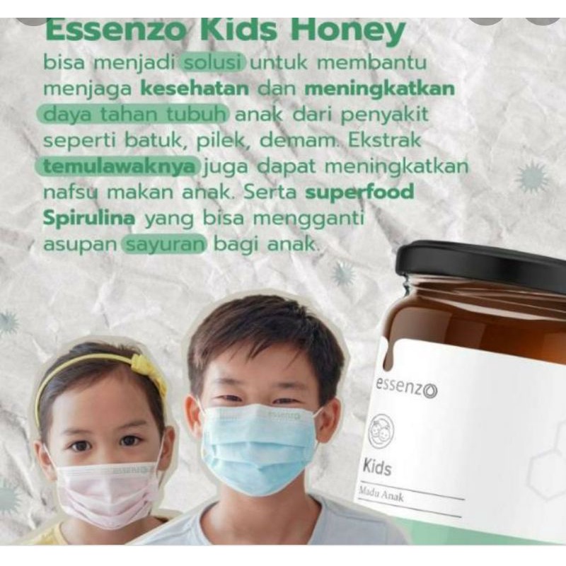 Essenzo Kids Honey - Madu Fungsional untuk Bantu Meningkatkan Nafsu Makan