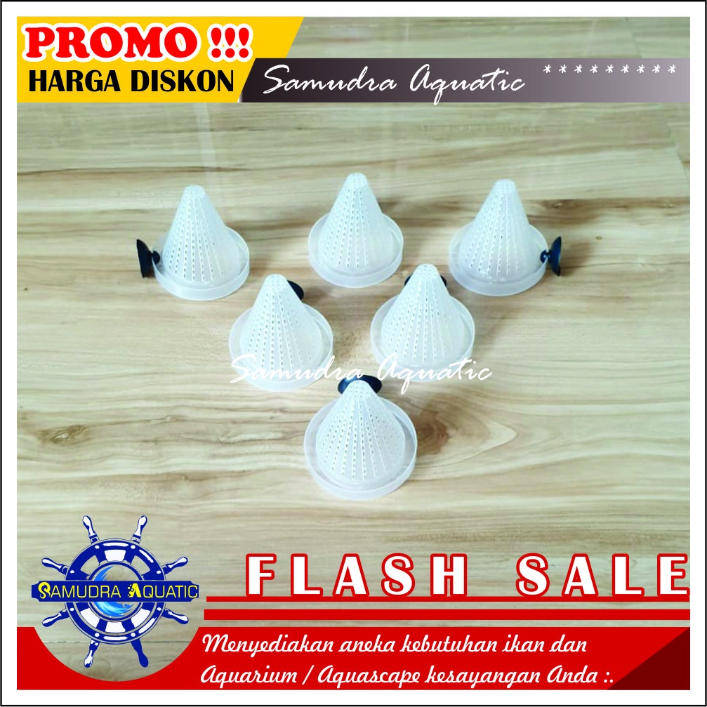 Corong Cacing Sutra PENDEK, Tempat Pakan Cacing Sutra (GRATIS Buble)