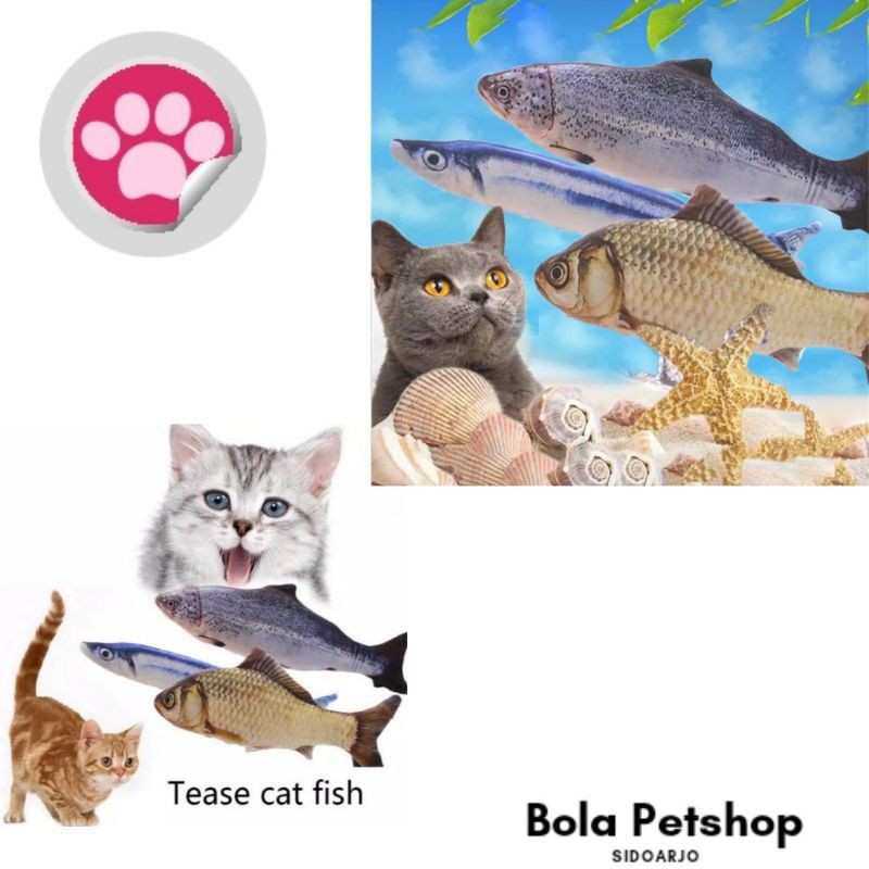 Cat toys gigitan kucing ikan  Shopee Indonesia