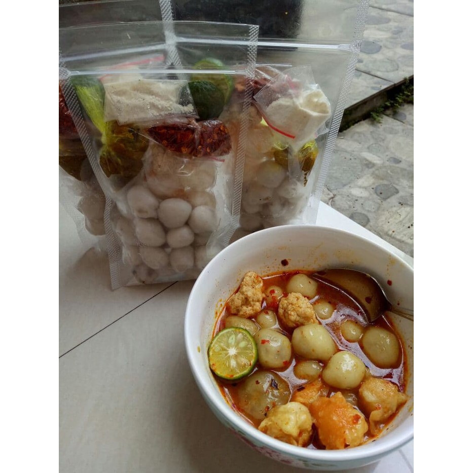 Baso aci cuanki isi 12 baso boci homemade JELETOT INTANS sehot abah BASO ACI KHAS GARUT instan