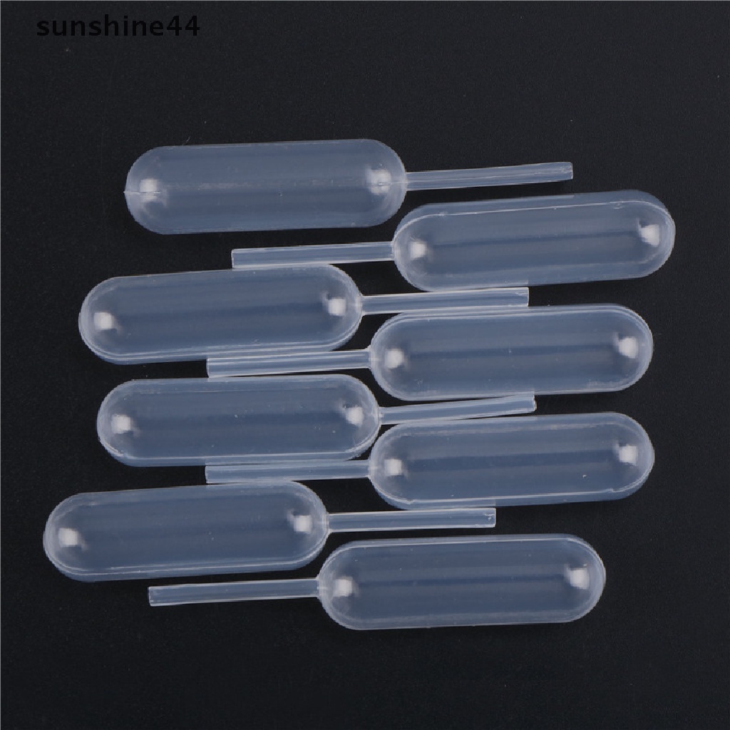 Sunshine 100pcs Pipet Plastik 4ml Sekali Pakai Untuk Cupcake