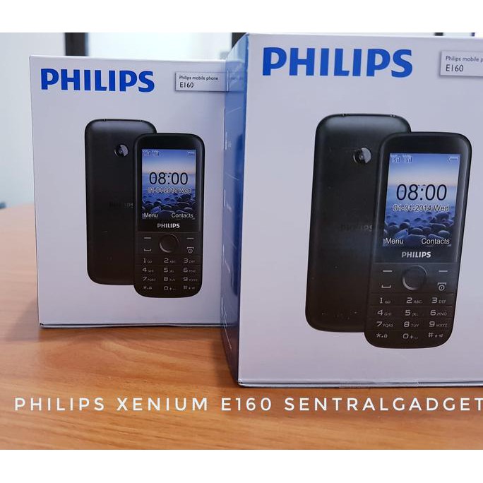 Terlaris Handphone Philips E160 Xenium Garansi Philips Indonesia By Sg  - Hitam Berkualitas