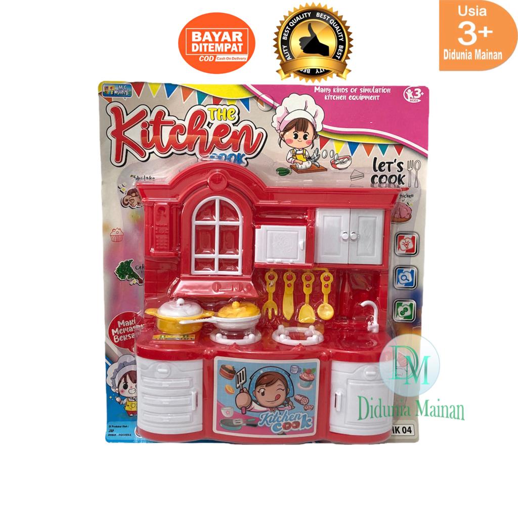 mainan masak masakan anak perempuan peralatan dapur kitchen cooking set mini