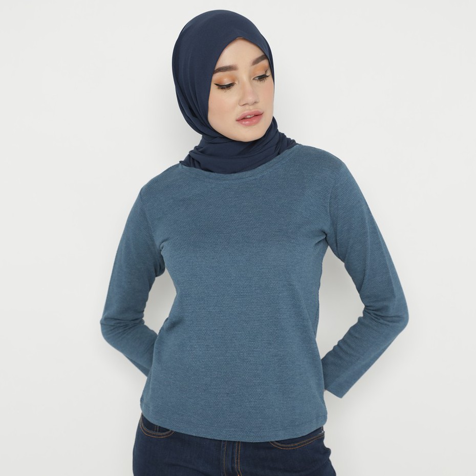 

MATSUDA - KRISAN Reguler Long Sleeve Honeycomb Tshirt Warna Grey; Blue; Black