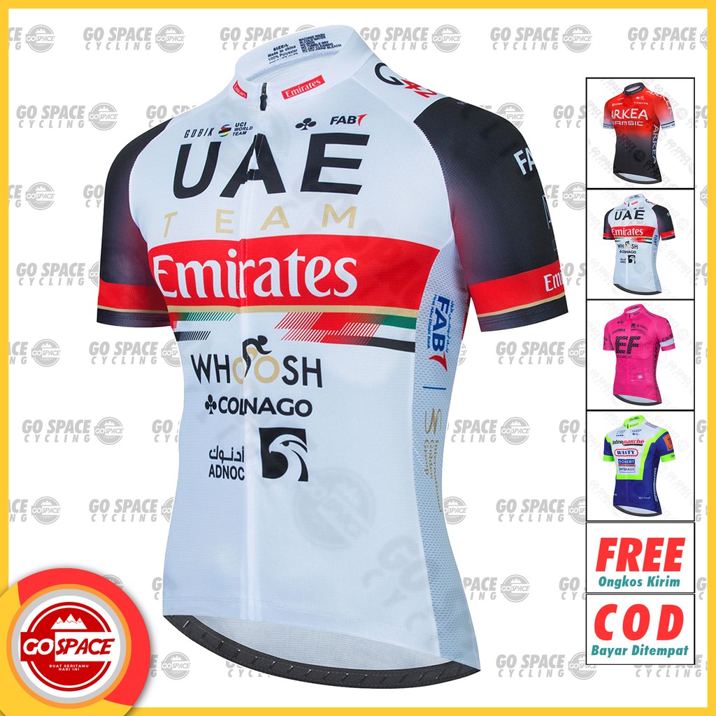 Jersey Sepeda UAE Team 2021 RoadBike Pria Wanita Cycling Rb