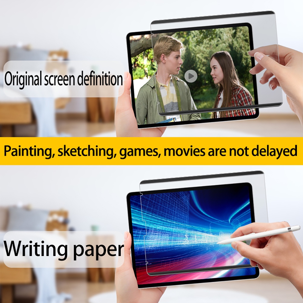 Film Pelindung Layar Magnetik Dapat Dilepas Untuk iPad Pro 11 2020 iPad Air 4 5 9th 10.2 2021 Mini 6