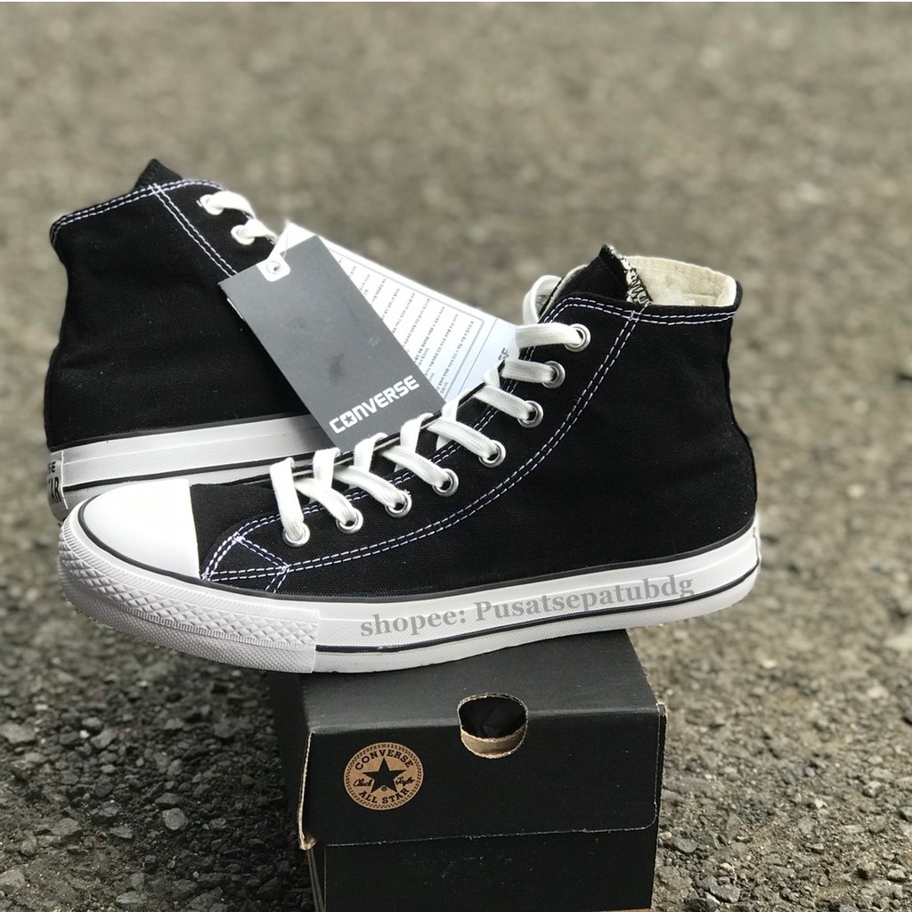 Promo Sepatu Converse High Black White Classic Allstar Made In Vietnam