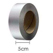 Lakban Silver Perekat Serbaguna Alumunium Foil Tape 5cm x 5meter Penambal segala Kebocoran Tahan Air dan Panas