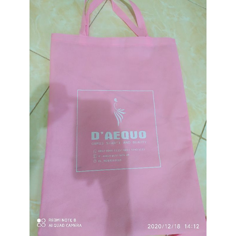 

tas godiebag ukuran tinggi 50 panjang 25