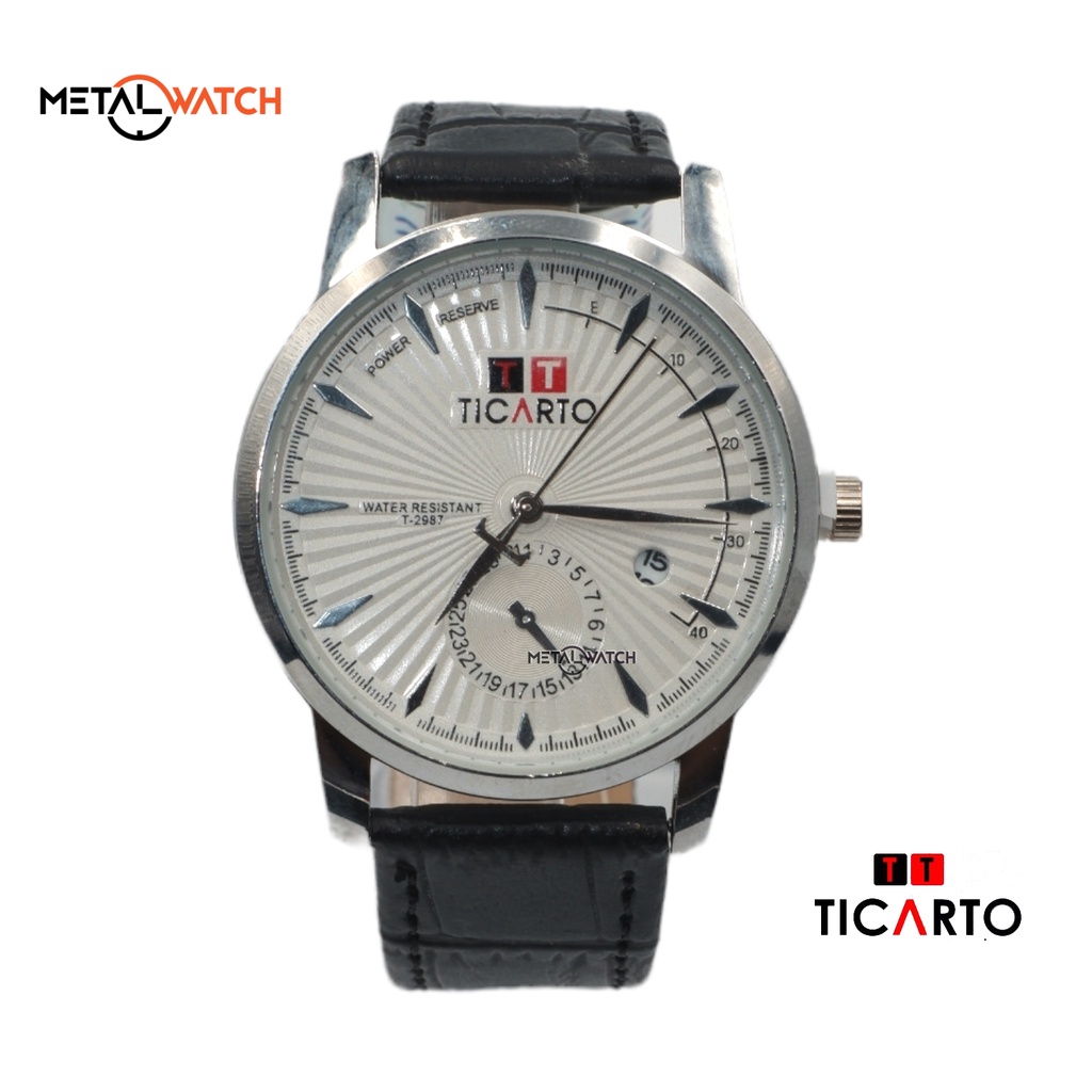 Jam Tangan Pria Original Ticarto MT 2987 Chrono Tanggal
