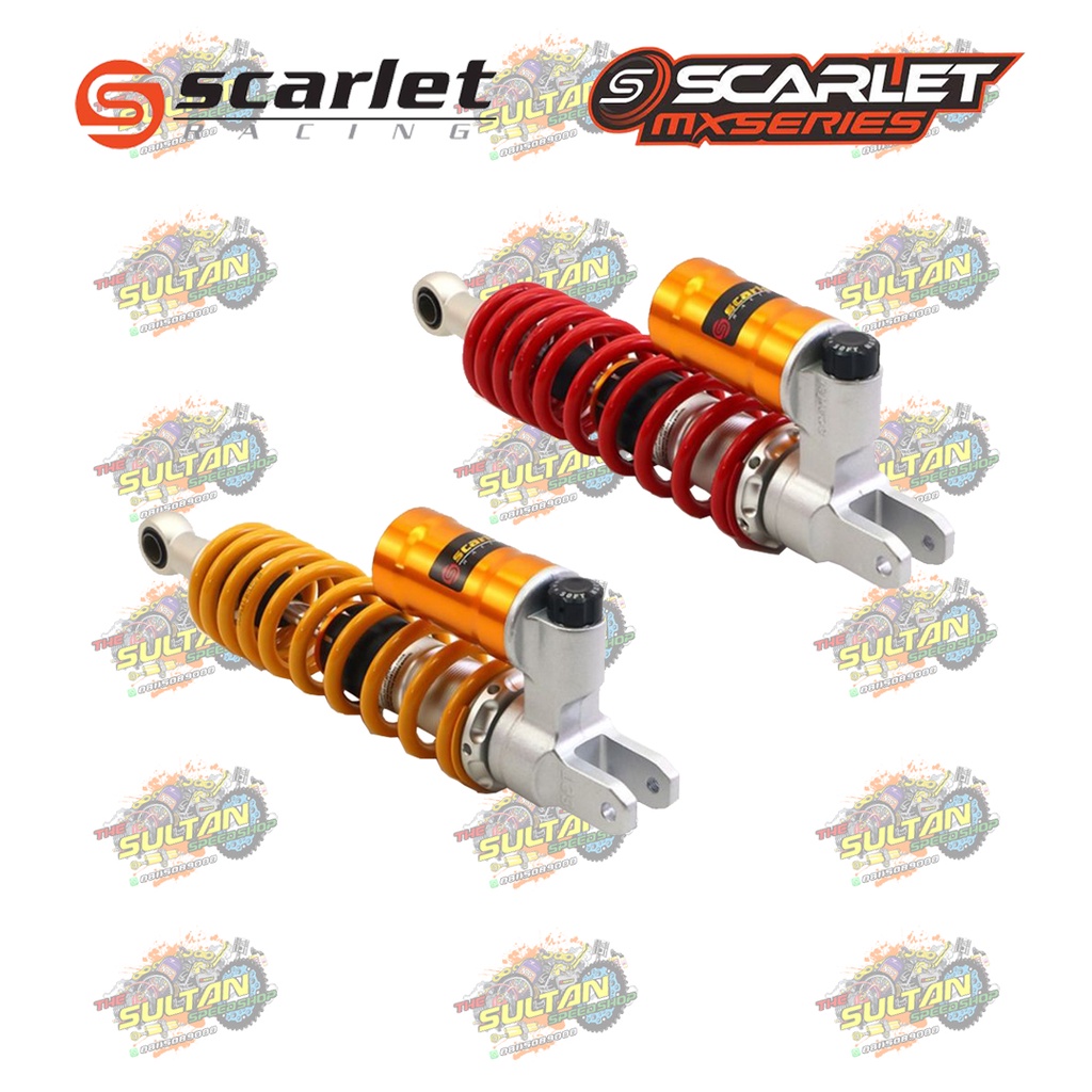 SHOCK SHOCKBREAKER BELAKANG TABUNG SETELAN MIO VARIO 9002R SCARLET RACING