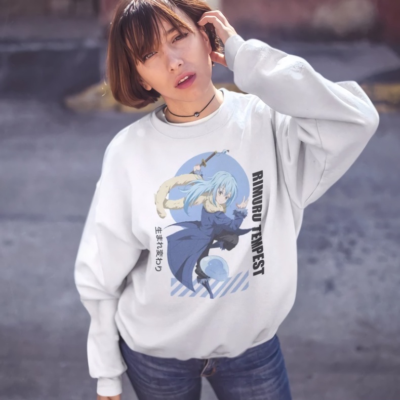 Crewneck Rimuru Ultimate Anime Manga Tensei Shitara Slime Datta Ken Premium Unisex