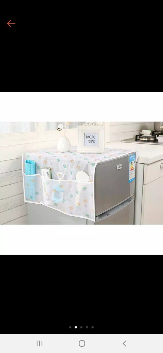 Je221 Cover Kantong Storage Pouch Serbaguna Dust Cover And Storage Bag Taplak Kulkas