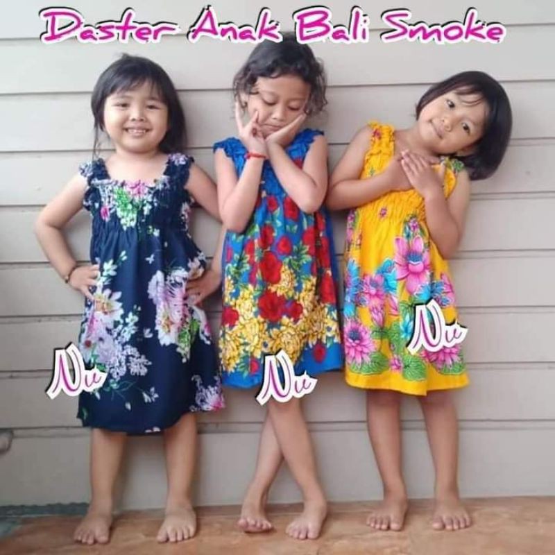 BAJU ANAK DRESS / ATASAN KERUT ( DASTER KERUT UMUR 1 - 3 TAHUN DAN 4 - 6 TAHUN )